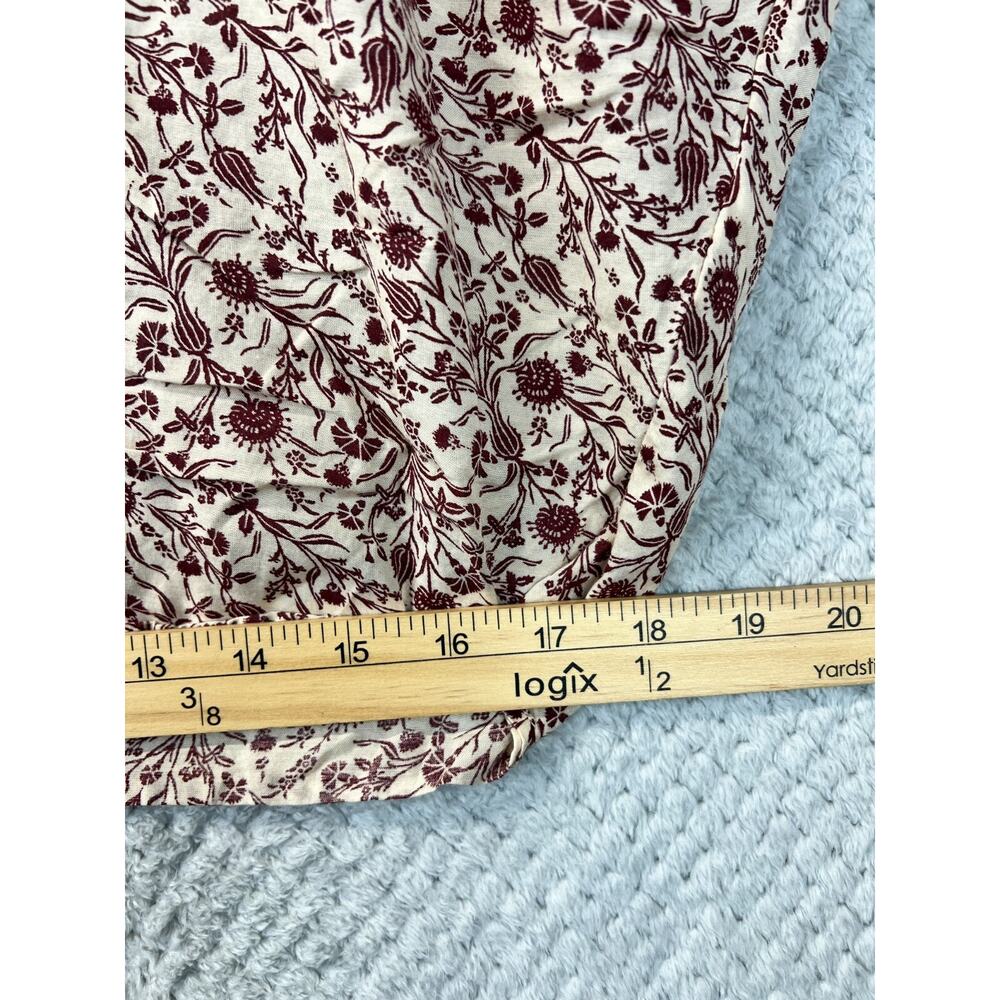 Doen Women Floral Peasant Top Sz Small Summer Boho Cottagecore Prairie Lagenlok - Picture 11 of 16